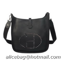 Discounts Hermes Evelyne Messenger Bag H1608 Black