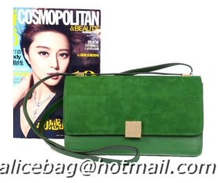 Fashion Celine Case Bag Sheepskin & Nubuck Leather 17081 328 Green