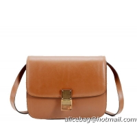 Classic Cheap Celine Classic Box Small Flap Bag Smooth Leather 11042 Wheat