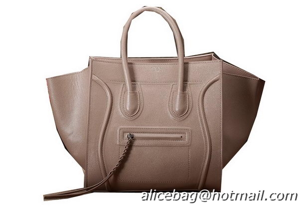 Free Shippingtion Celine Luggage Phantom Shopper Bags Original Leather 3341 Apricot