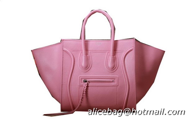 Duplicate Celine Luggage Phantom Shopper Bags Original Leather 3341 Pink