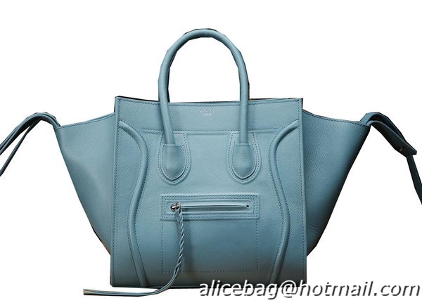 Inexpensive Celine Luggage Phantom Shopper Bags Original Leather 3341 SkyBlue