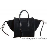 Low Price Celine Luggage Phantom Shopper Bags Nubuck Leather 3341 Dark Blue