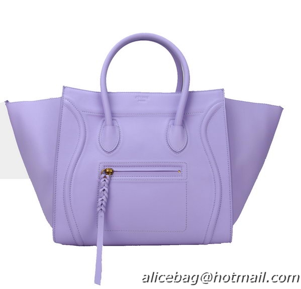 Free Shipping Design Celine Luggage Phantom Bags Original Leather C88033 Lavender