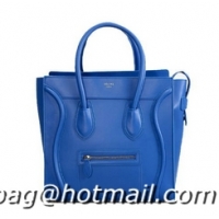 Best Free Shippings Celine Luggage Boston Tote Bag Nappa Leather C98170 Blue