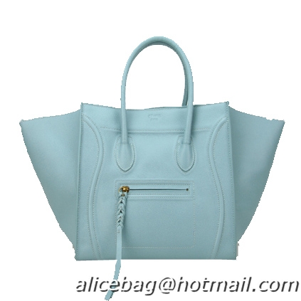 Hot Fashion Celine Luggage Phantom Bags Original Leather C88033 Light Blue