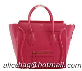 Free Shipping Celine Luggage Medium Shopper Bag Clemence Leather 16398 Rose