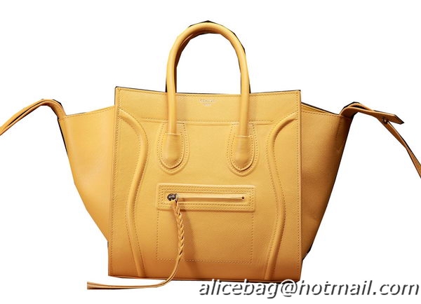 Celine Luggage Phantom Shopper Bags Original Leather 3341 Yellow