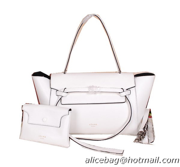 Celine Belt Bag Smooth Calfskin Leather C3396 White