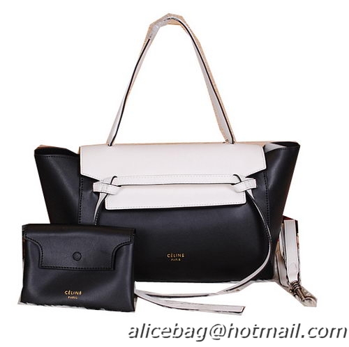 Celine Belt Bag Smooth Calfskin Leather C3396 Black&White