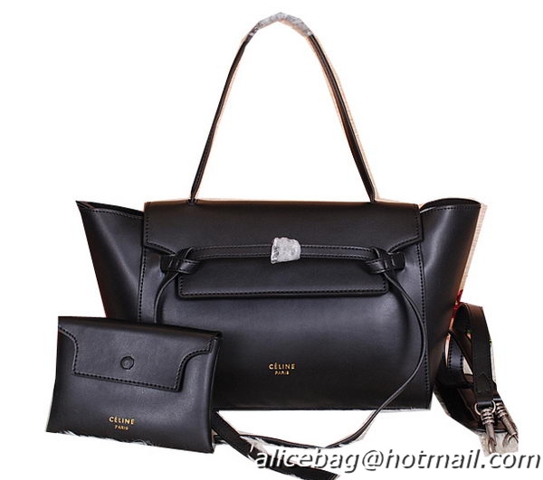 Celine Belt Bag Smooth Calfskin Leather C3396 Black