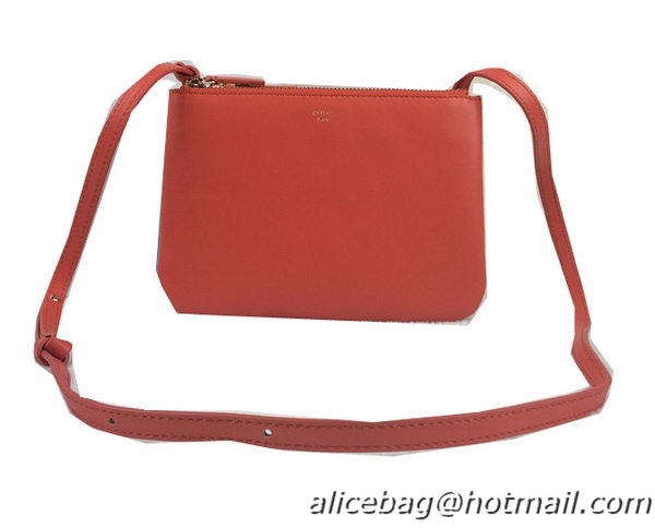 Celine Trio Original Leather Shoulder Bag C98317 Orange