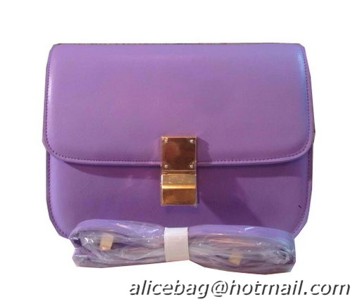 Celine Classic Box Small Flap Bag Calfskin C88007 Lavender