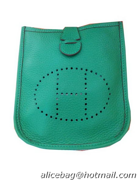 Fall Winter 2014 Hermes mini Evelyne Messenger Bag H1608S Green