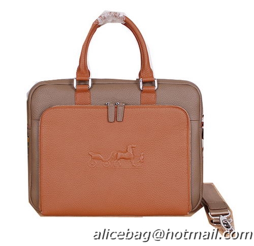 Hermes Briefcase Original Calf Leather H3005 Khaki