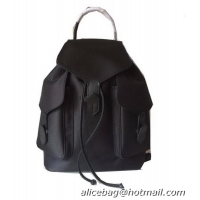 Hermes Canvas & Leather Backpack H1718 Black