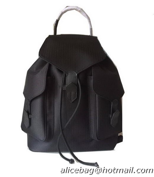 Hermes Canvas & Leather Backpack H1718 Black