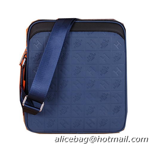 Hermes Messenger Bag Original Leather H66164 Blue