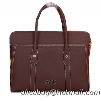 Hermes Briefcase Original Calf Leather HM98321 Brown