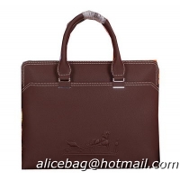 Hermes Briefcase Original Calf Leather HM98291 Brown