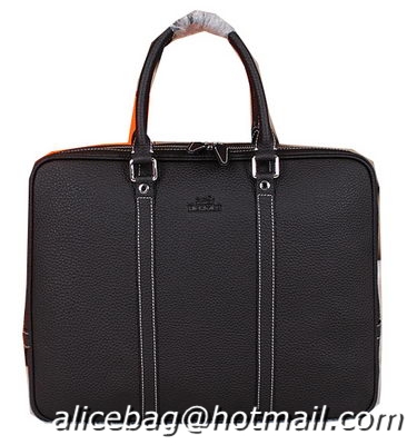 Hermes Briefcase Original Calf Leather HM086 Black