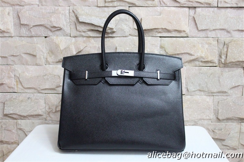 Hermes Birkin 35CM Tote Bag Clemence Leather H6089 Black/Rose/Pink/Green/Blue/Brown