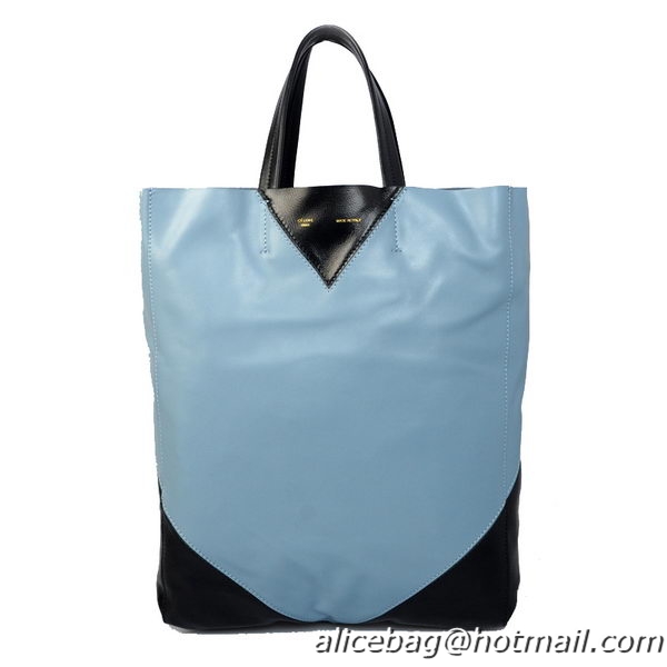 Low Price Celine Cabas CŒUR Bag in Smooth Lambskin Leather 16440 Light Blue