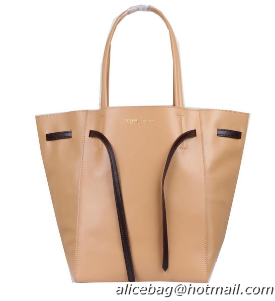 Inexpensive Celine Medium Cabas Phantom Bag Calfskin C3385 Apricot