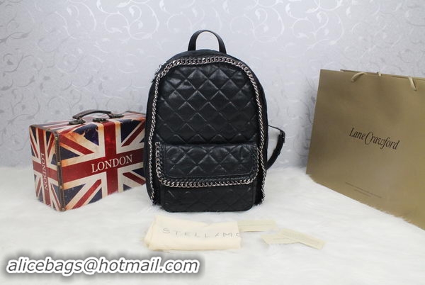 Stella McCartney Falabella PVC Fold Over Backpack SM879 Black