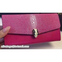 BVLGARI Serpenti Forever Wallet Calfskin Leather BG5689 Rose