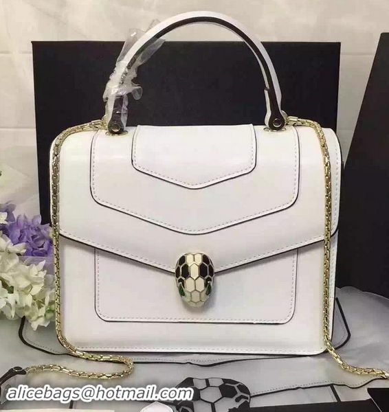 BVLGARI Serpenti Forever Bag Original Leather BG48042 White