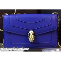 BVLGARI Small Shoulder Bag Calfskin Leather BG5573 Blue