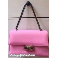 BVLGARI Flap Shoulder Bag Original Leather BG5978 Pink