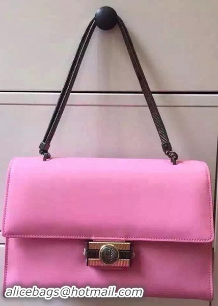 BVLGARI Flap Shoulder Bag Original Leather BG5978 Pink