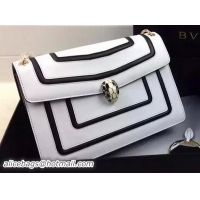 BVLGARI Shoulder Bag Original Leather BG35106 White