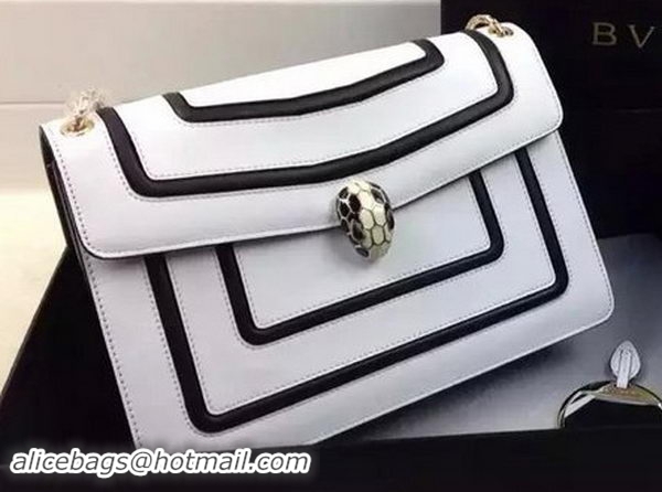 BVLGARI Shoulder Bag Original Leather BG35106 White