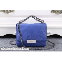 Luxury Discount Stella McCartney QUilted Denim Cross Body Bag SMC015 Royal