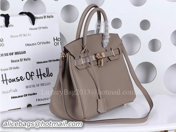 Lowest Price Hermes Birkin 30CM Tote Bags Litchi Leather H30CT Grey