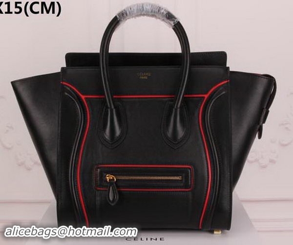 Traditional Specials Celine Luggage Mini Tote Bag Original Leather CLY33081L Black