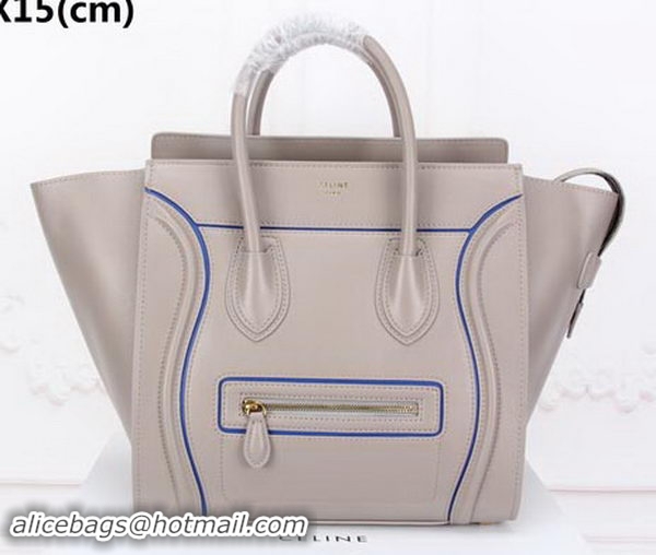 Top Grade Celine Luggage Mini Tote Bag Original Leather CLY33081L Grey