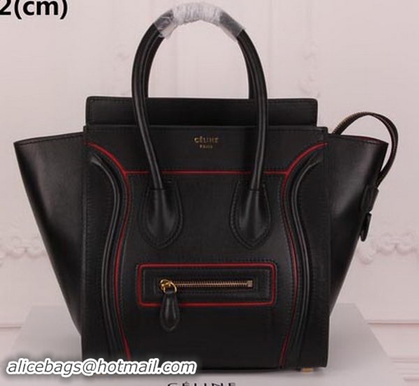 Good Product Celine Luggage Micro Tote Bag Original Leather CLY33081M Black