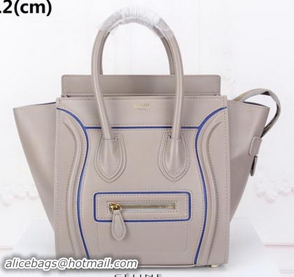 Unique Discount Celine Luggage Micro Tote Bag Original Leather CLY33081M Grey