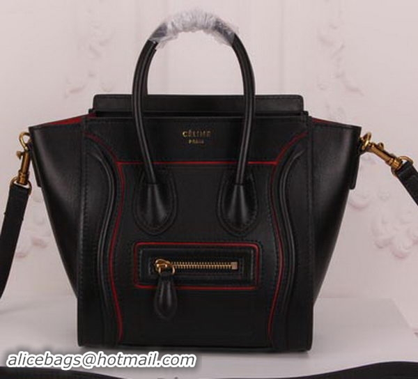 Buy Fashionable Celine Luggage Nano Tote Bag Original Leather CLY33081S Black