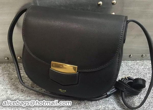 Popular Style Celine Trotteur Bag Smooth Calfskin Leather C77425 Black