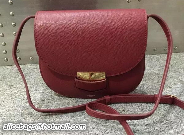 Trendy Design Celine Trotteur Bag Calfskin Leather C77425 Burgundy