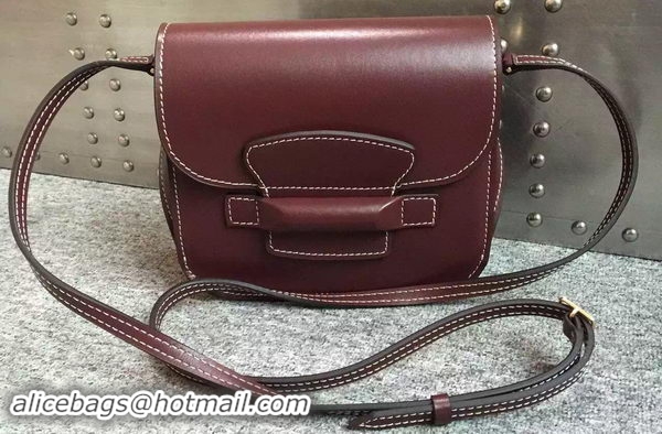 Top Sales Celine TAB Trotteur Bag Calfskin Leather C77429 Burgundy