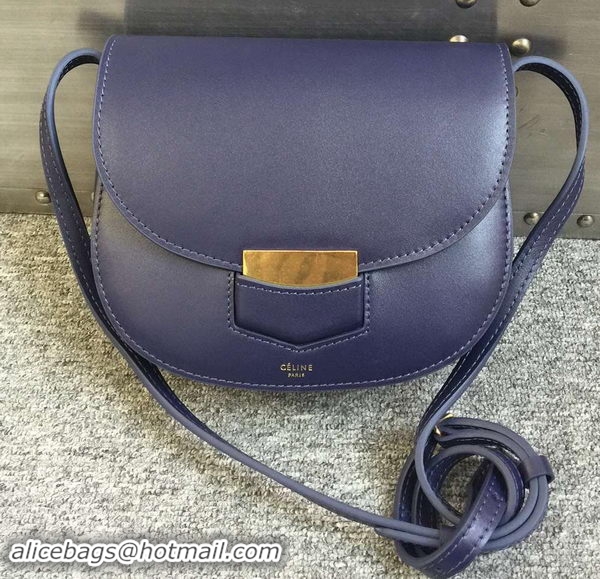 Durable Celine Trotteur Bag Smooth Calfskin Leather C77425 Royal