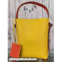 Perfect CELINE Twisted Cabas Bag C16211 Yellow&Orange