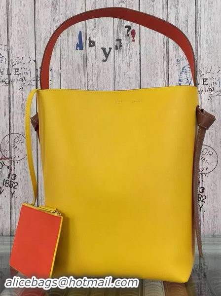 Perfect CELINE Twisted Cabas Bag C16211 Yellow&Orange