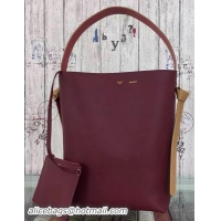 Custom CELINE Twisted Cabas Bag C16211 Burgundy&Black